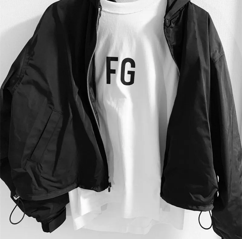 2023 Fog designer Mens Jacket Autumn Outwear Short Zipper clothes Jackets Coat Outside Sport Men's Clothing S-XL Black