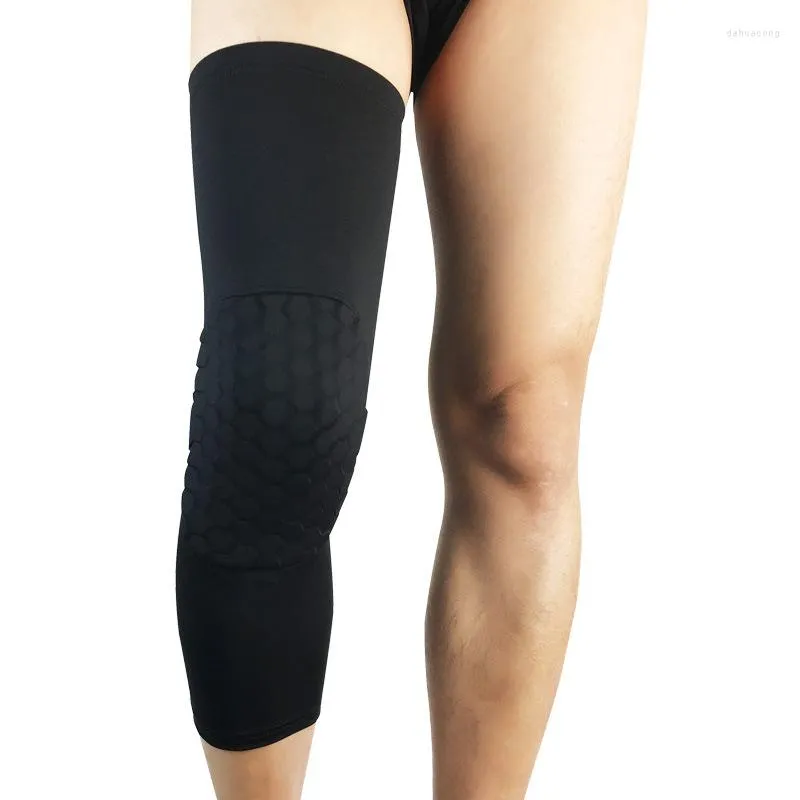 Knie Pads 1PC Sport Veiligheid Pad Anti-collision Ventilatie Volleybal Basketbal Kneepad Compressie Sokken Honingraat Wraps Brace