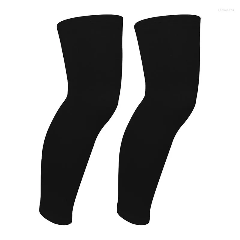 Genouillères 2PCS Sports Protector Brace Strap Respirant ANTI-UV Outdoor Cycling Leg Sleeve Basketball