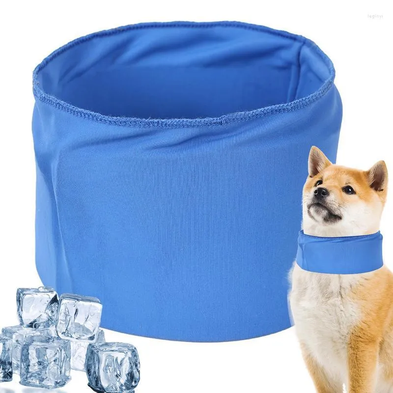 犬の首輪アイスカラー犬猫通気性スカーフ冷却バンダナ登山のためのウォーキングのための夏の屋外ペット