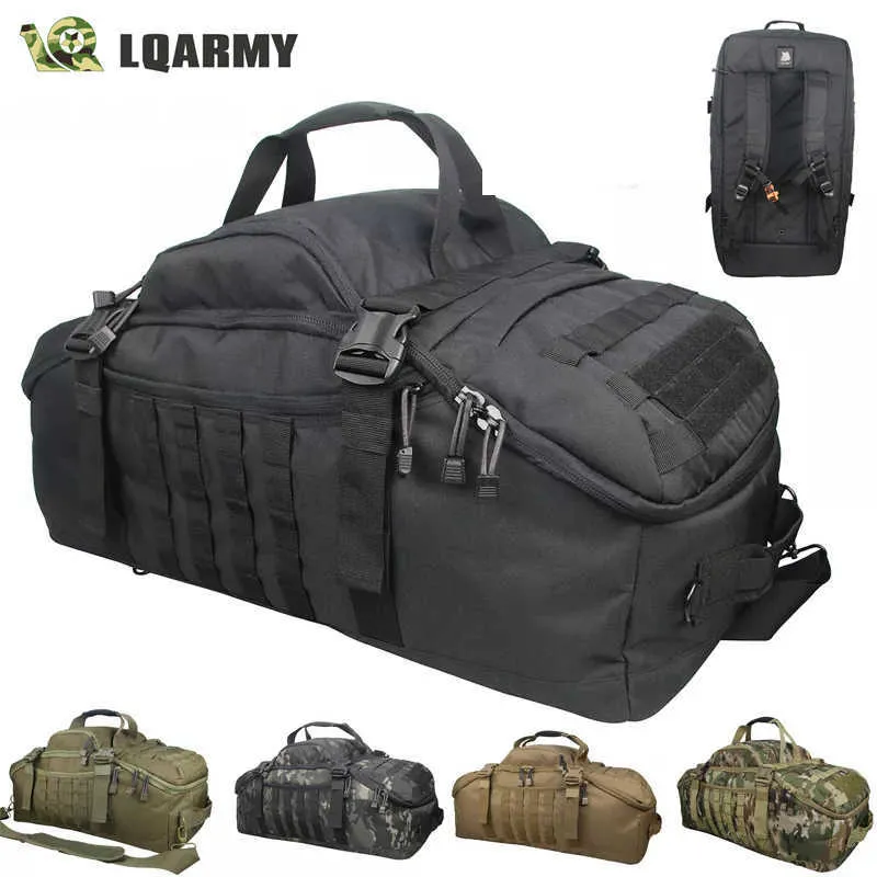 Multifunktionspåsar 40L 60L 80L Vattentäta resväskor Stora kapacitet bagagepåsar män duffel väska resor Tote Weekend Bag Military Duffel Baghkd230627