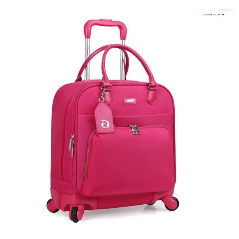 Suitcases Women Travel Suitcase Rolling Luggage Bag Wheeled For Trolley Carry On Hand