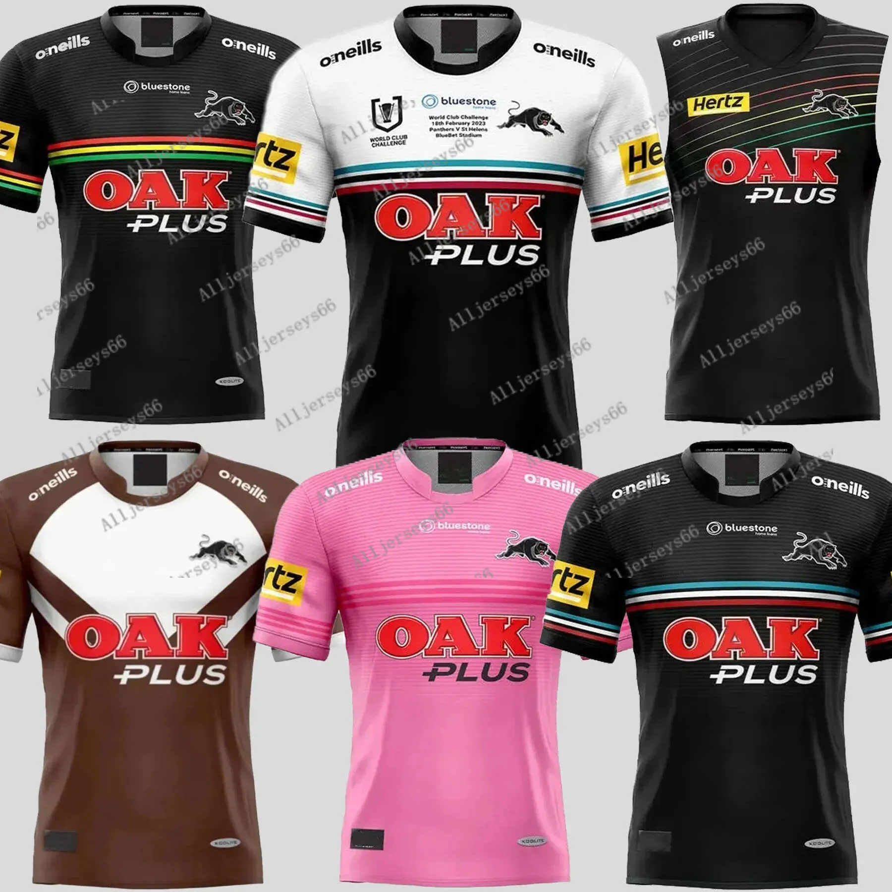 2023 Panthers World Club Challenge Rugby Jerseys 23 24 Penrith Panthers Home Away Рубашка альтернативного размера S-5xl