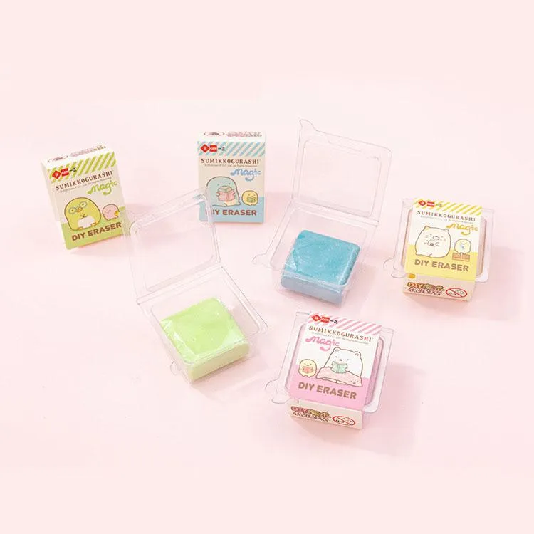 Eraser 24 pcs/lot Sumikko Gurashi Deformable Eraser Cute Writing Drawing Rubber Pencil Erasers Stationery For Kids Gifts school suppies