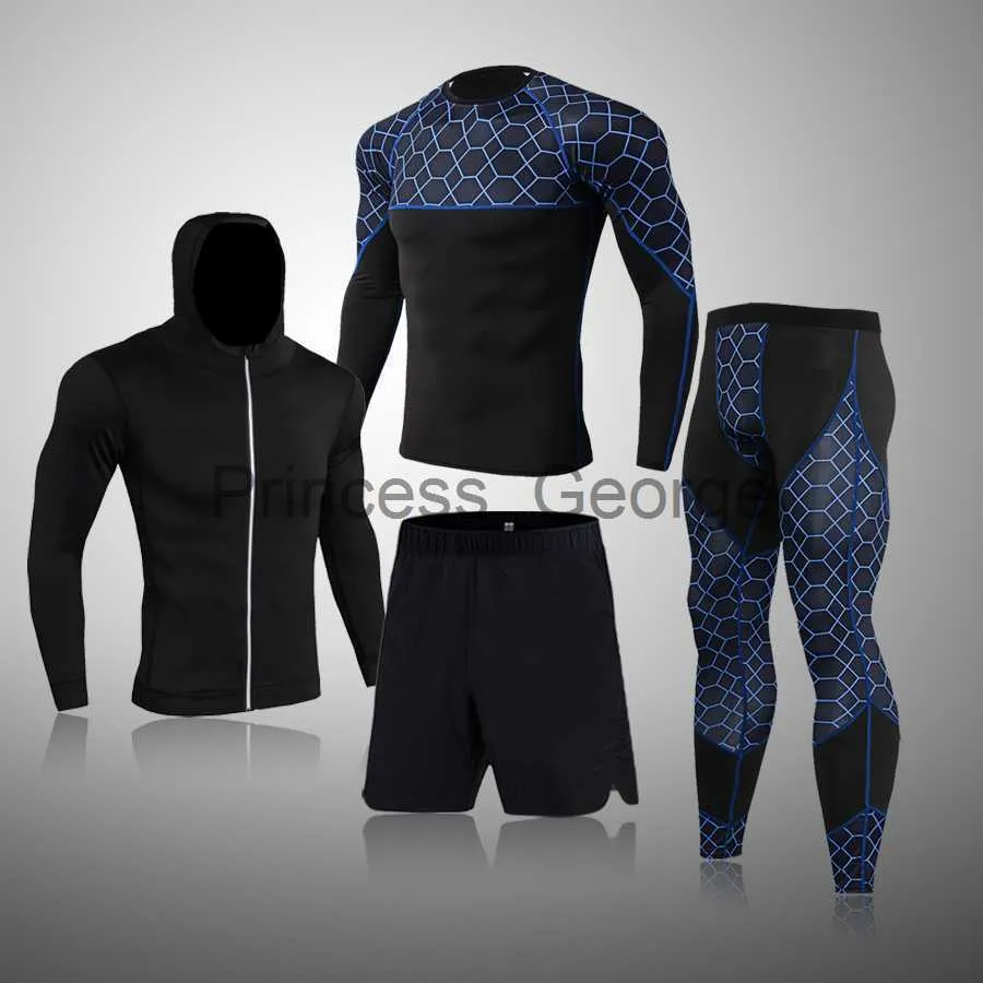 Trainingspakken voor heren Sportbroeken voor heren Trainingskleding Workout Jogging Sportset Running Rashguard Trainingspak Compressie Sportkleding Pakken voor heren x0627