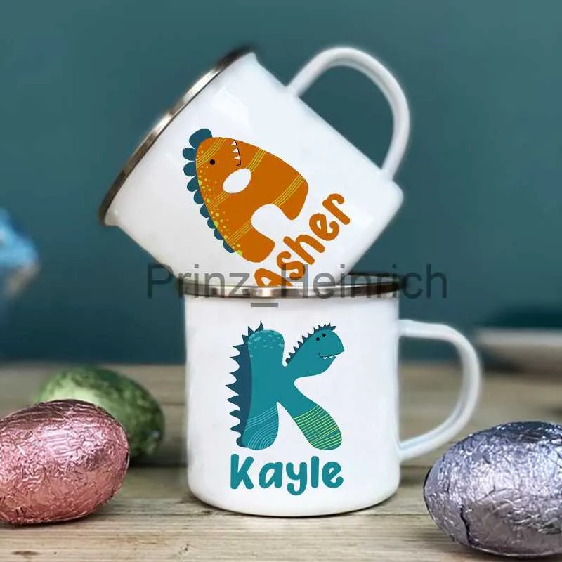 Tazze Personalizzate Stampa Dinosauro Tazza Smaltata Creativa Lettera  Personalizzata Con Nome Caffè Bevanda Latte Tazza Maniglia Bicchieri Regalo  Di Compleanno Bambini J230627 Da 5,16 €