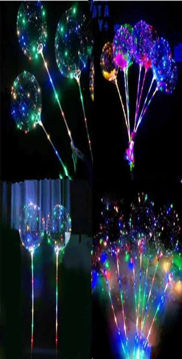 Bobo Ball Flashing LED Balloon Transparent Luminous Flashing Up
