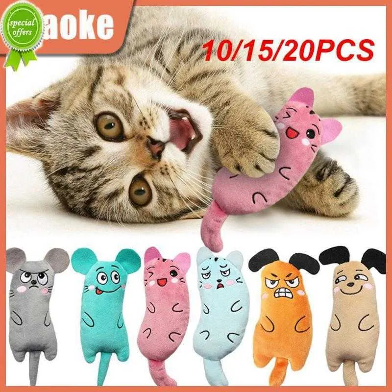 Neue 10/15/20PCS Katze Nip Spielzeug Katze Spielzeug Reinigung Zähne Interaktive Katzen Lustige Kleine Kissen Sicher und Langlebig Zähne Schleifen