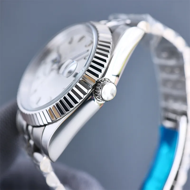 watch mens watch automatic mechanical business wristwatch stainless steel strap waterproof Montre De Luxe moon phase 42mm