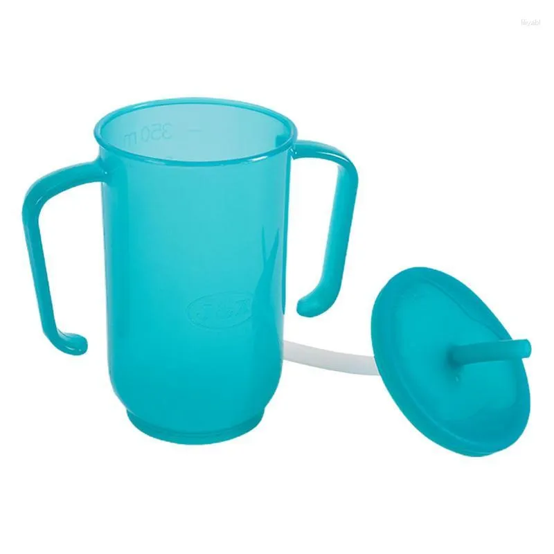 No Spill Adult Sippy Cup Lightweight Bowl with Handle Straw for  Elderly, Special Needs Baby Easy Grip, Leak-Proof Design