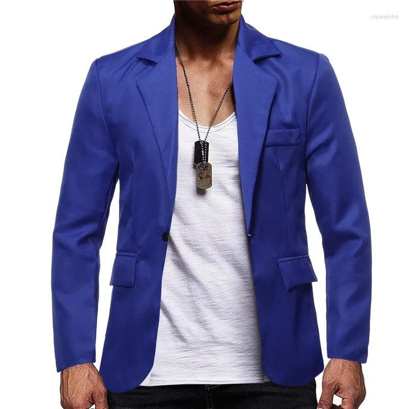 Costumes pour hommes Vêtements pour hommes 2023 Costume de grande taille pour hommes Sept couleurs Européen Américain Un bouton Casual Veste pour hommes Blazers