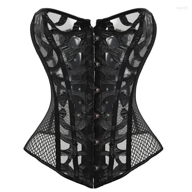 Femmes Shapers Sexy Femmes Jacquard À Lacets Désossé Overbust Corset Carnaval Brocart Respire Costumes Bustier Corselet Vintage Gorset Plus