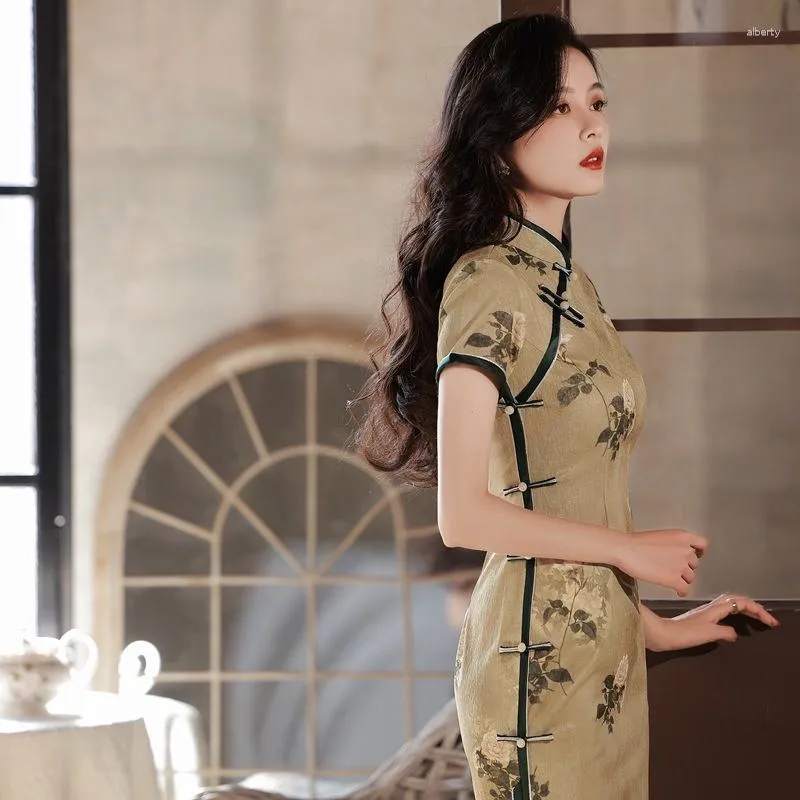 Jacquard oriental dress cheap