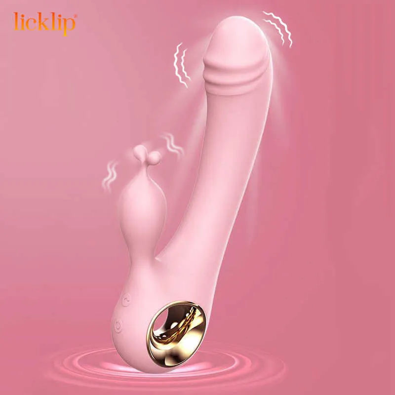 Vibratorer Dual Motors Dildo Rabbit Vibrator Vaginal Anal Massager Masturbation G Spot Clitoris Stimulation Sex Toys For Women 230626