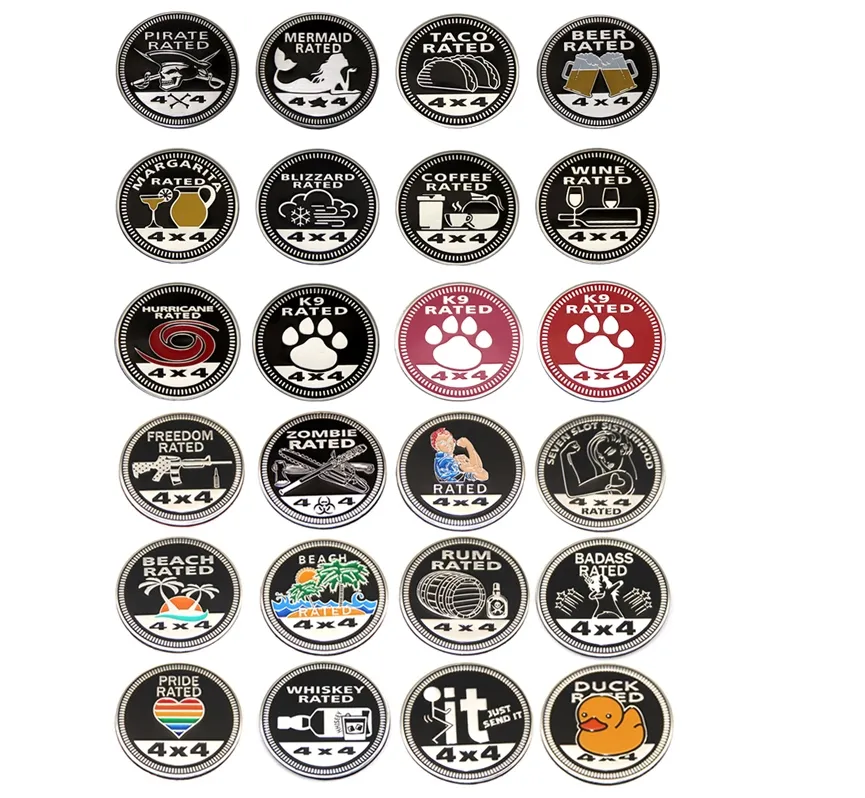 Car Sticker 3D Emblem Trail Rated Badge Truck Parts 4 Colors For Jeep Wrangler Patriot 4x4 Car Sticker