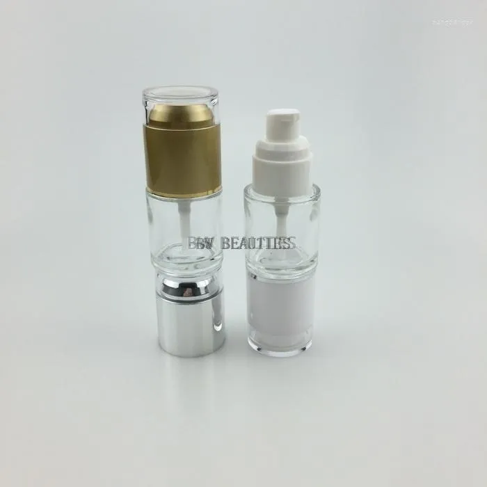 Vorratsflaschen 300 teile/los 20 ml Klarglasflasche mit Acryldeckel. Kosmetikbehälter für Lotion/ätherisches Öl/Feuchtigkeitscreme/Gesichtswasser