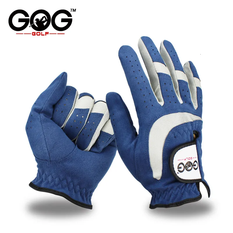 Sporthandskar Pack 1 PCS Mens Golf Glove Bortable Blue Micro Soft Fabric Leftright LH RH Hand Nonslip for Men 230627