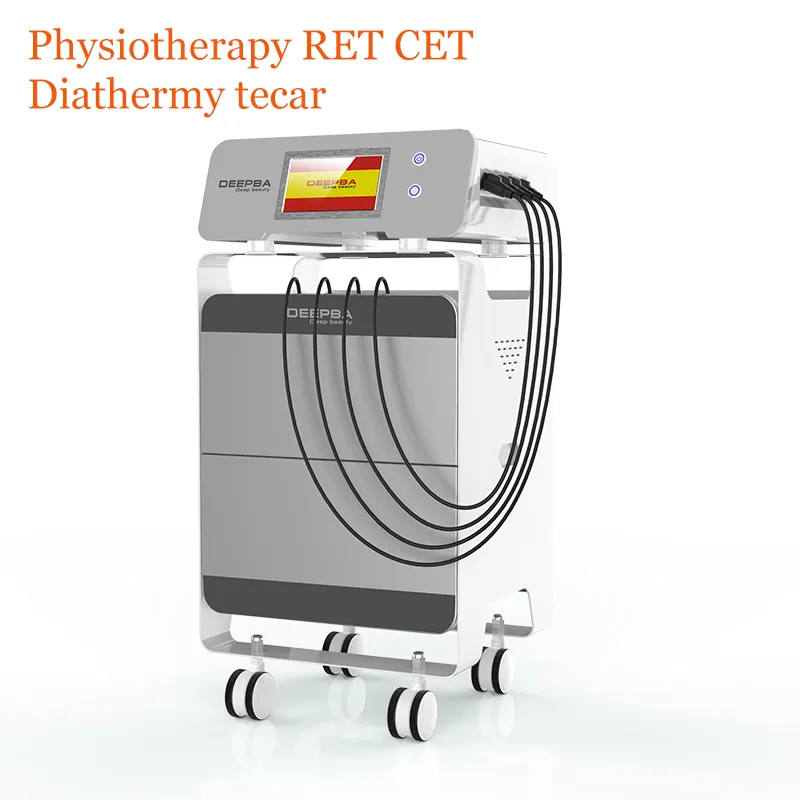 Portabel hälsomassage Tecar PhsioTherapy Machine för kroppssmärta Relief fysioterapi RF Radiofrekvens Ansiktsbehandling Ret Ret Face Lyftande diatermy Slimming Device