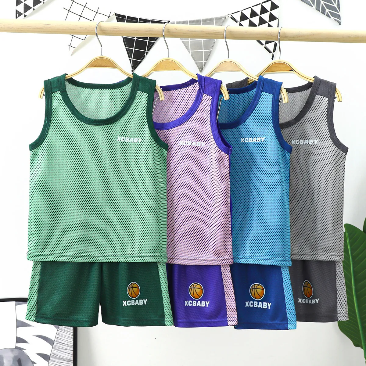 Kleding Sets Zomer 2 STUKS Pak kinderen Basketbal Uniformen Jongens Meisjes Ademend Sport Jersey Vest Kinderen Voetbal Jersey Baby Kleding 230626