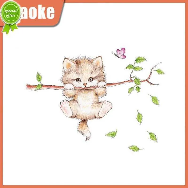 Cute Cat & Butterfly Personalized Address Labels - 150 Matte Self-Adhesive Labels, 2.75x1 Inches