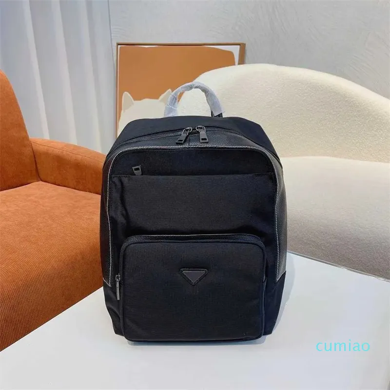 Designer Black Backpack For Men Large Capacity Schoolbag And ...