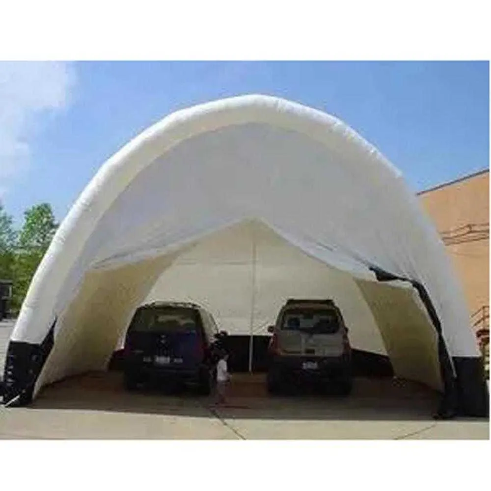 Olay için tam kapaklı beyaz büyük şişme tünel çadır kemer şekli kanal oyuncak kemerler tüneller spor giriş balonu havaya uçurmak
