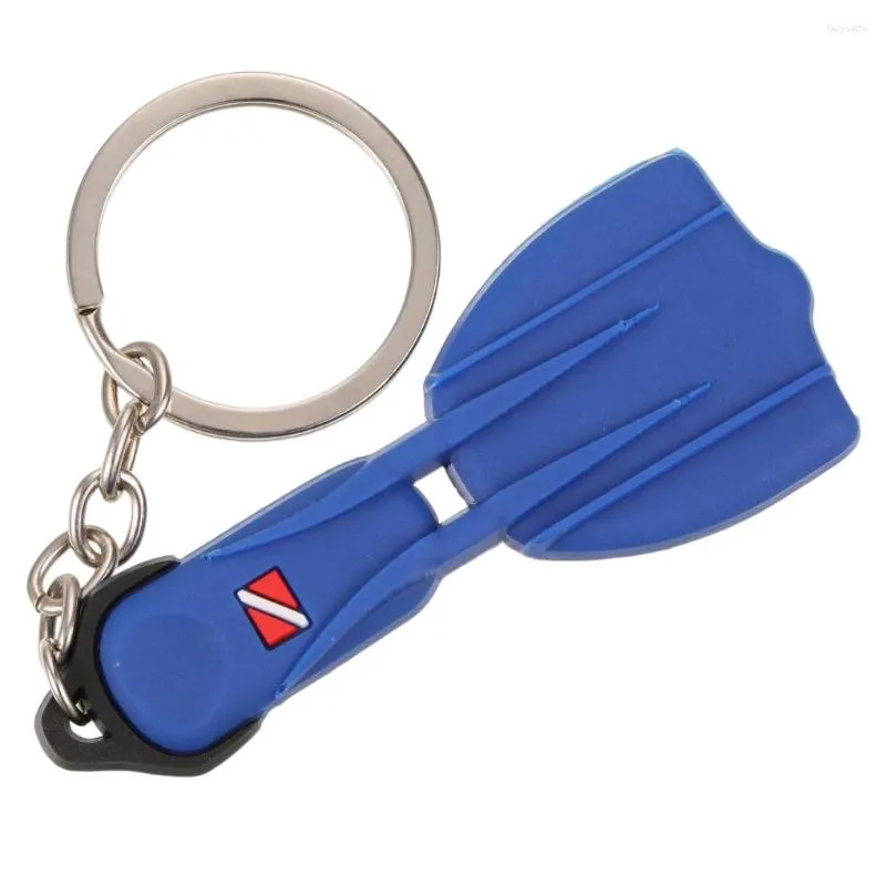 Portachiavi Portachiavi Portachiavi con pinna corta Anello Tema di immersione in silicone Liscio Facile Abbinamento Supporto Accessorio Regalo Souvenir