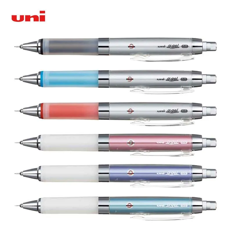 Pencille One Piece Uni M5858GG ALPHA GEL KURU KURU TOGA Rotazione automatica con matita meccanica Super Grip 0,5 mm