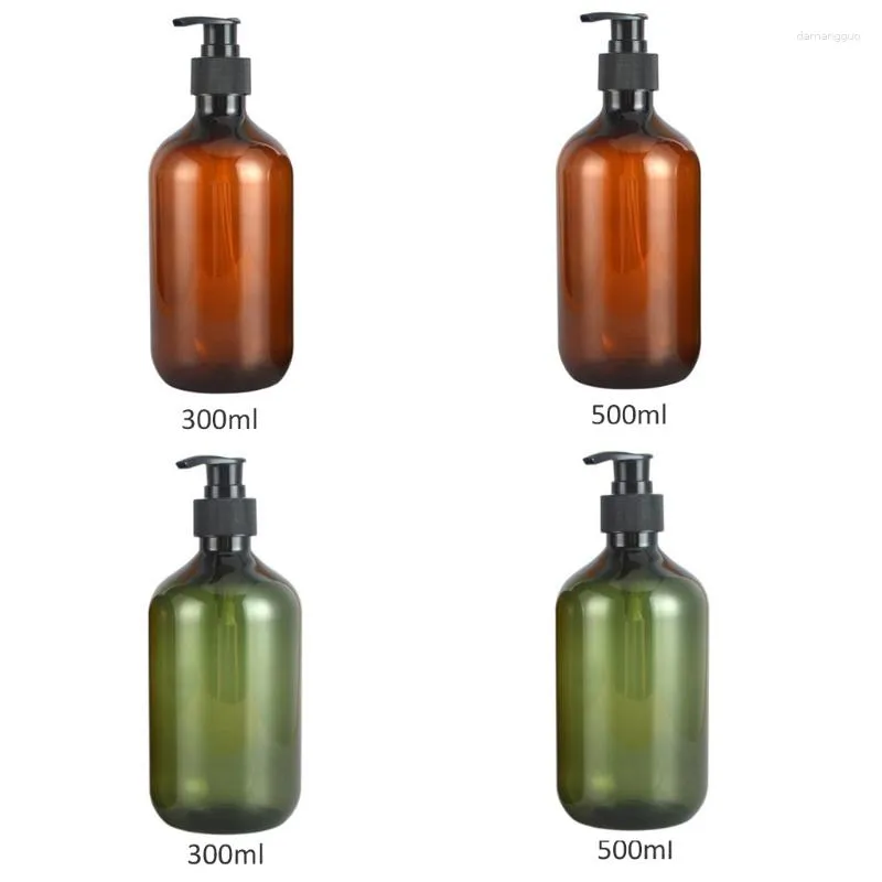 Butelki do przechowywania 300 ml 500 ml pustej pompy dozowująca olejek eteryczny zlewable do ciała mydło do szamponu i odżywki