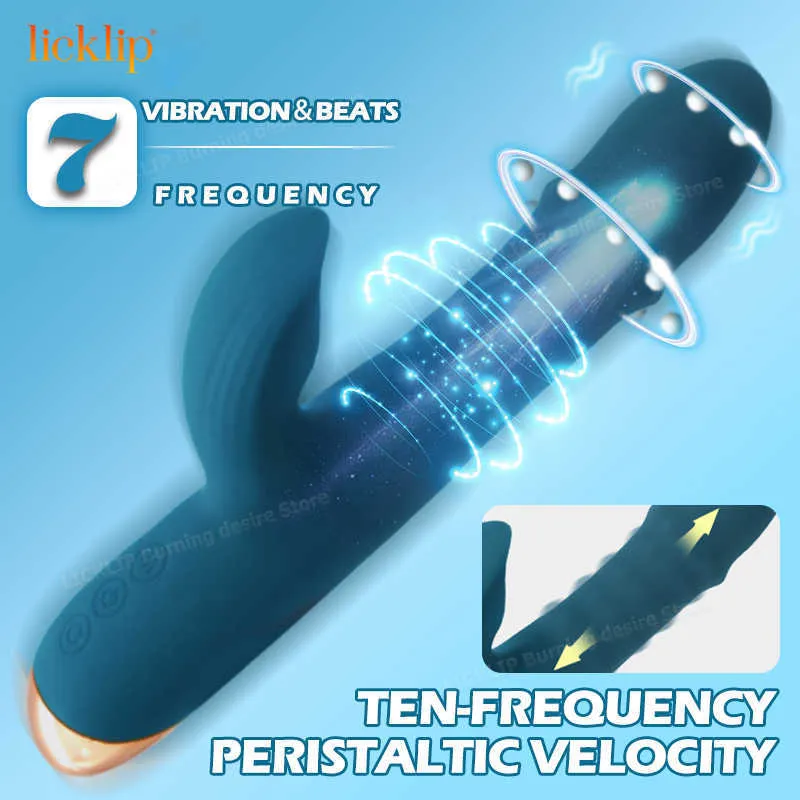 Vibratoren 3 in 1 Dildos Vibrator für Frauen Klitoris Stimulator Massagegerät Roller Ring Slapping Thrusting Female Masturbator 230626