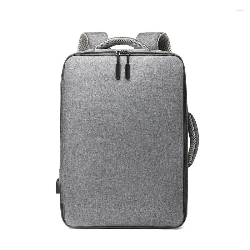 Mochila masculina para computador de grande capacidade para negócios lazer universitário bolsa portátil dupla finalidade viagem