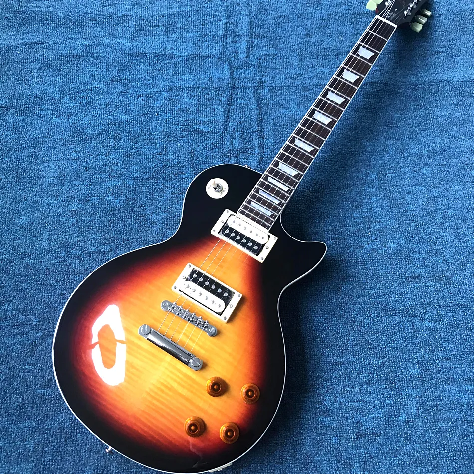 Custom Shop, Stendan Dark Sunburst E-Gitarre, Griffbrett aus Palisander, Chrom-Hardware, kostenloser Versand 02