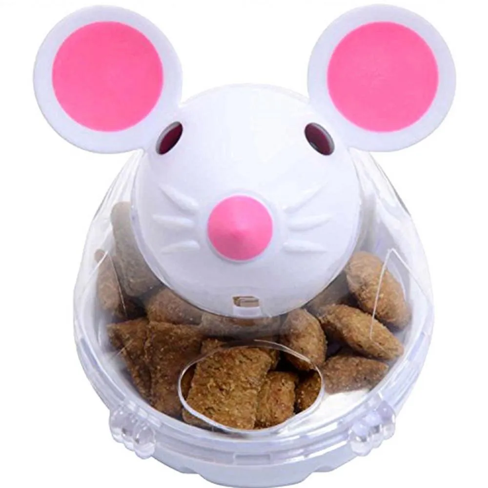 Toy Pet Cat Kitten Mouse Shape Treat Holder Dispenser per la conservazione degli alimenti Giocattolo da masticare