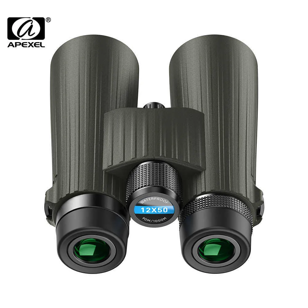 Telescope Binoculars APEXEL High Powered Binoculars 12x50 Long Range Zoom Tescope Fogproof Professional Binocular For Bird Watching Outdoor Sports HKD230627