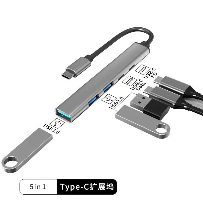 In 1 Type-C Docking Hub USB3.0 Laptop Phablet Computer Peripheral Connected Mouse Keyboard UDisk Variety USB Devices