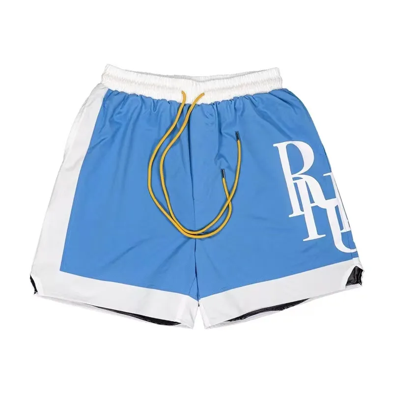 Heren shorts designer shorts rhude shorts zomermode strandbroek heren hoge kwaliteit streetwear rood blauw zwart paarse broek heren kort US maat S-XL EWDZ EWDZ