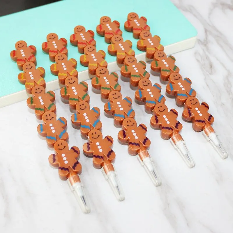 Pencils 48 pcs/lot Kawaii Bear Mechanical Pencil Creative Nonsharpening HB Lead Pens Stationery Gift School Office Writing Supplies