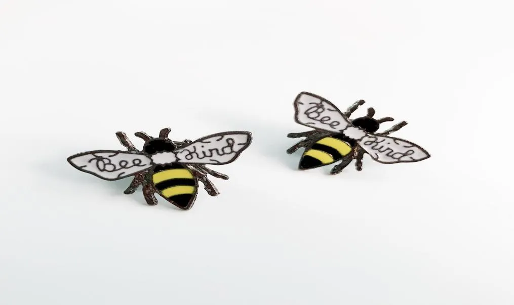 Be Kind Bee Enamel Pin Hard Working Collecting Honey Brooches Kindness Be Kind Bee Enamel Pin Hard Working Collecting Honey Brooches Kindness