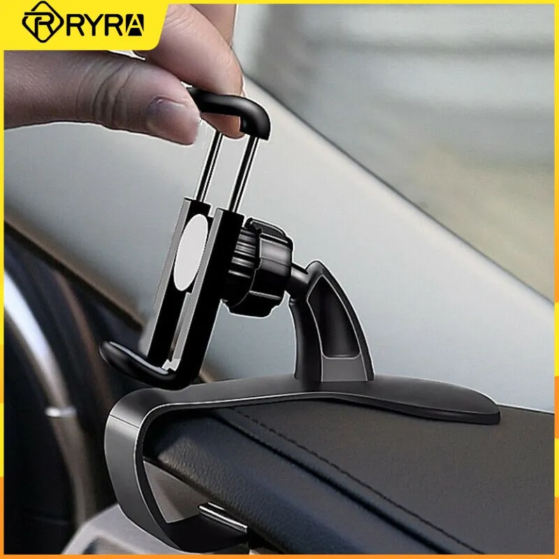 Supports de téléphone universels RYRA 360 Rotation téléphone portable GPS support de tableau de bord de voiture support de téléphone support Hud Clip sur berceau support de téléphone