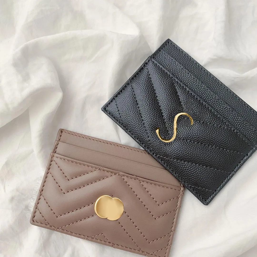 7A quality Leather Designer Wallets Bag card holder handbags Luxury single wallet Women's Holders Coin Lambskin Mini Men Key Pocket Interior Slot Purse