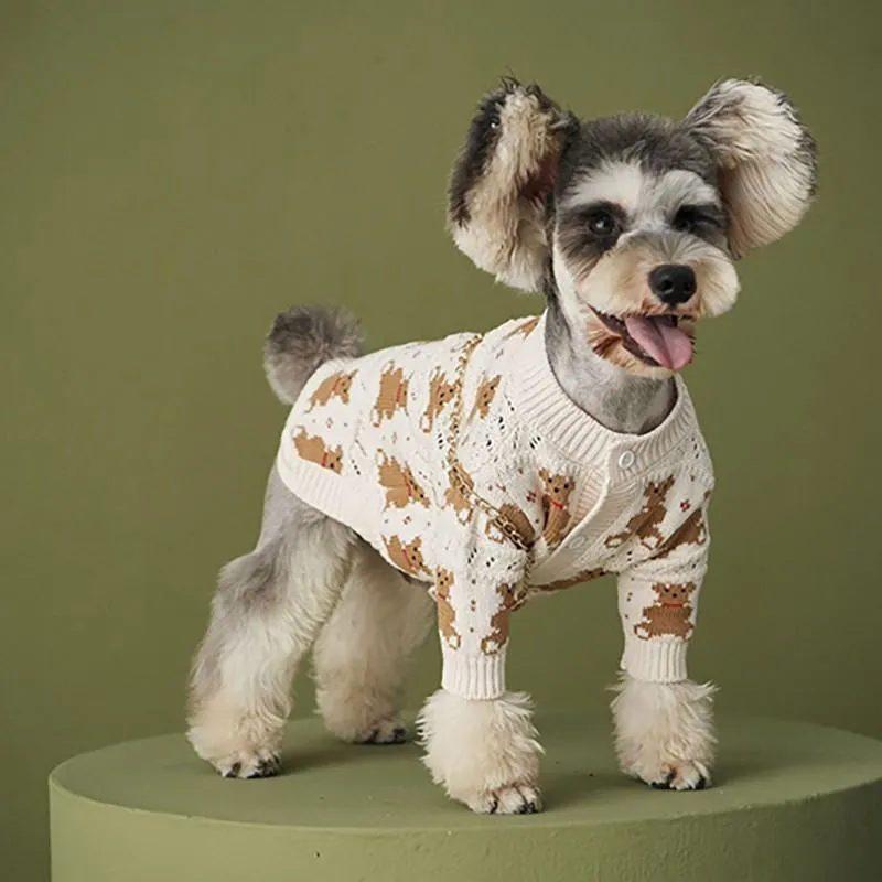 Maglioni abiti da cane inverno inverno natalizi per cani carini maglione di cotone caldo per piccoli cani mediocri giacca a maglia giacca chihuahua ropa perro