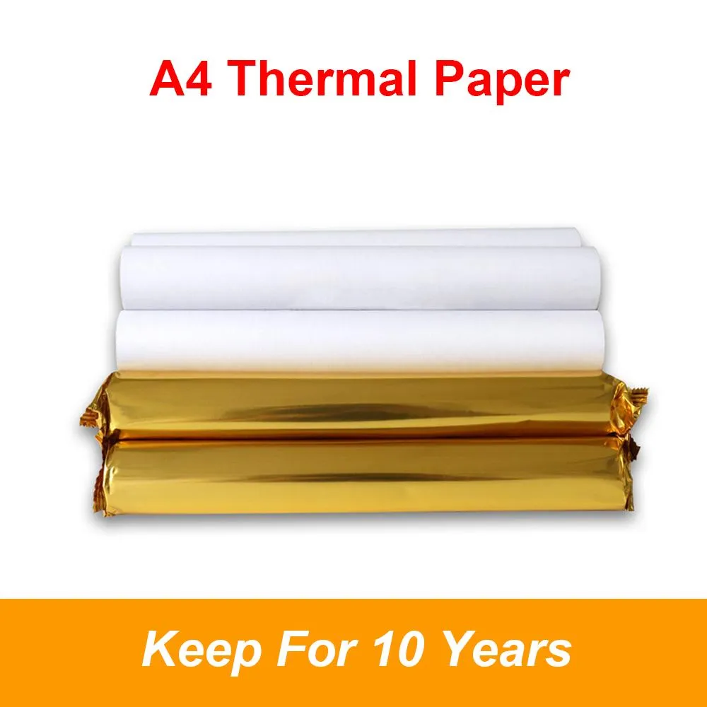 RORT 10Rolls A4 Thermaldruckpapier Rolle 210*30 mm für 10 Jahre dauert Quickdry Perfekt für Bildquittungs -Memo -Webseite Druck