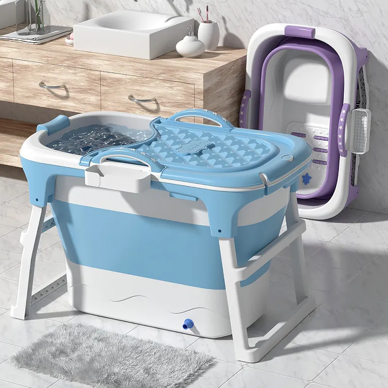 Baignoire de salle de bain pliante extérieur ménage Portable bassin de bain complet bassin pour enfants quatre saisons piscine