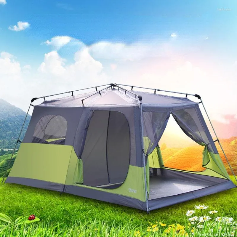 Tents And Shelters Two Bedroom Automatic 4 5 8 People Double Layer