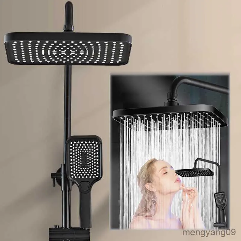 Photo inspiration: Fresh Look at Bathroom Shower Heads Black Rainfall Shower Head Bathroom High Pressure