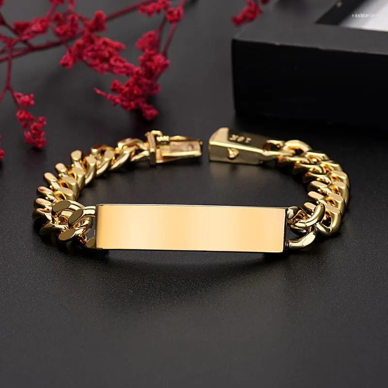 Charm Bracelets Men's Trend Luxury Design Rectangle Stainless Steel Bracelet Casual Fashion Daily Party Jewelry Birthday Gift