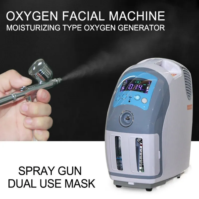 Máquina de jato de spray de oxigênio 2 em 1 7 cores PDT LED Photon Therapy Clareamento da pele Cuidados profundos Rejuvenescimento da pele Hidratante Badejo Cuidados com a pele Beleza Equipamento facial