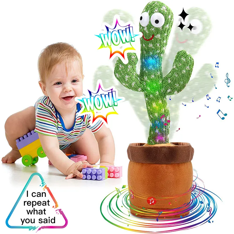 Spielzeugtelefone Tanzender Kaktus Wiederholen Sie Sprechendes Lied Ser  Wriggle Sing Talk Plüschtier Stofftiere Für Baby Erwachsene 230626 Von  10,19 €