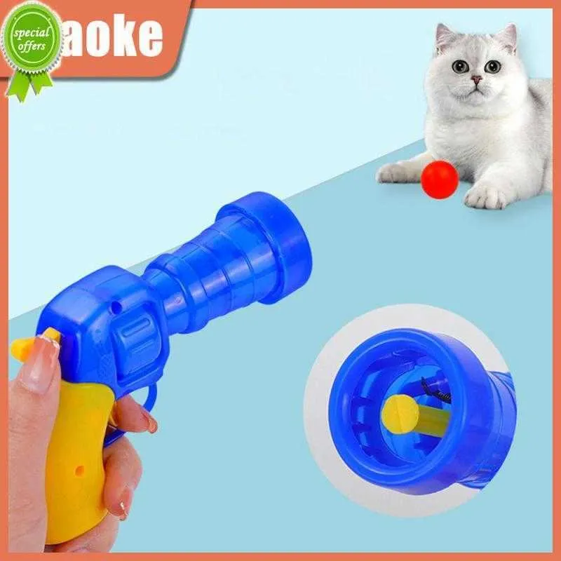 New Funny Cat Toys Cat Teaser Stick Toy Ball Interactive Pet Toy Training Toy Forniture per animali domestici Giocattoli per gatti colorati durevoli
