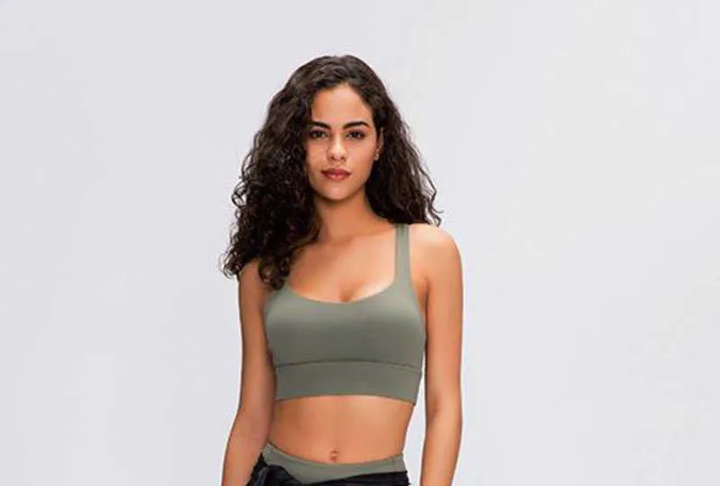 2023 nouveau lulu sport soutien-gorge gym vêtements femmes 8 ligne sexy marque de mode dos nu de lu tenues de yoga couleur unie push up croisement soutiens-gorge femmes Yoga